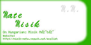 mate misik business card